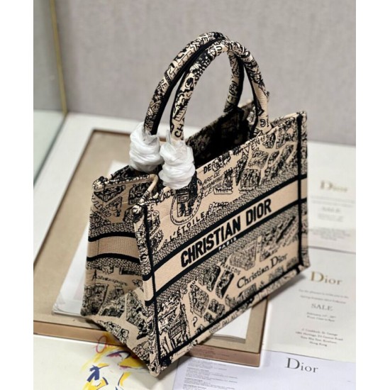 Replica Christian Dior Small Dior Book Tote Bag Apricot Fake Christian Dior Small Dior Book Tote Bag Apricot Replica