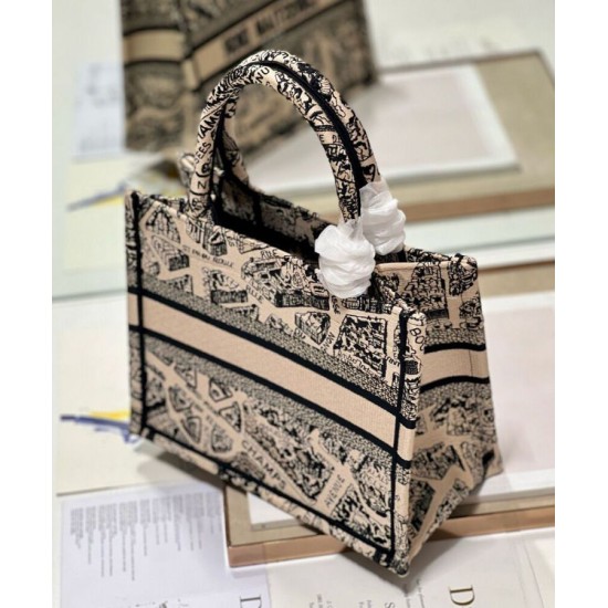 Replica Christian Dior Small Dior Book Tote Bag Apricot Fake Christian Dior Small Dior Book Tote Bag Apricot Replica