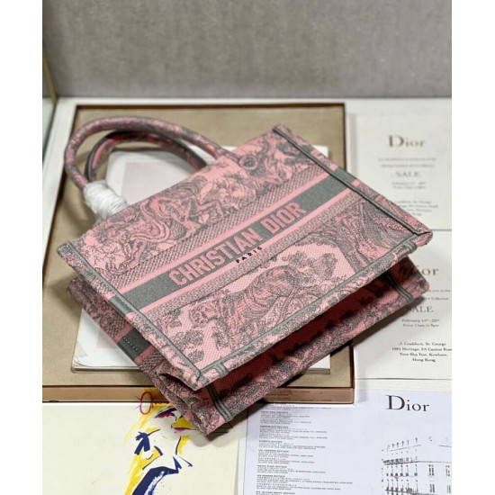 Fake Christian Dior Small Dior Book Tote Bag Pink Replica Fake Christian Dior Small Dior Book Tote Bag Pink Replica