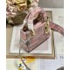Replica Christian Dior Mini Lady D-Lite Bag Pink Replica Christian Dior Mini Lady D-Lite Bag Pink