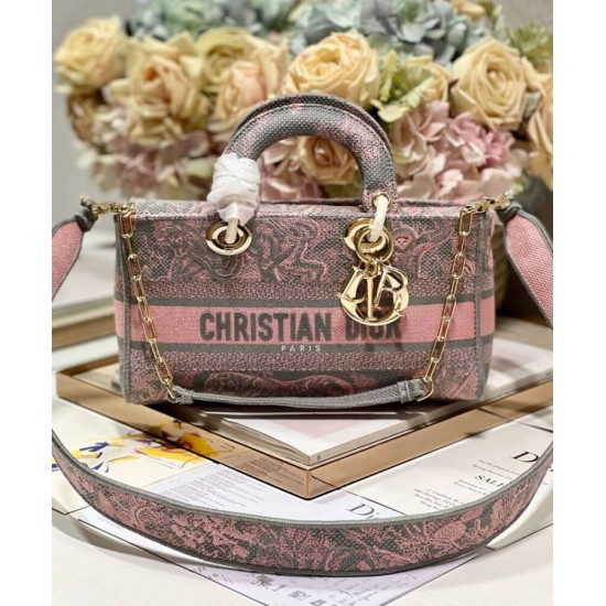Replica Christian Dior Medium Lady D-Joy Bag Pink Replica Christian Dior Medium Lady D-Joy Bag Pink