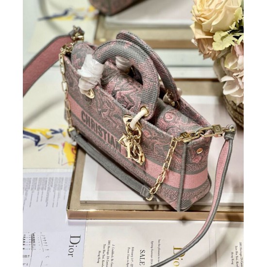 Replica Christian Dior Medium Lady D-Joy Bag Pink Replica Christian Dior Medium Lady D-Joy Bag Pink
