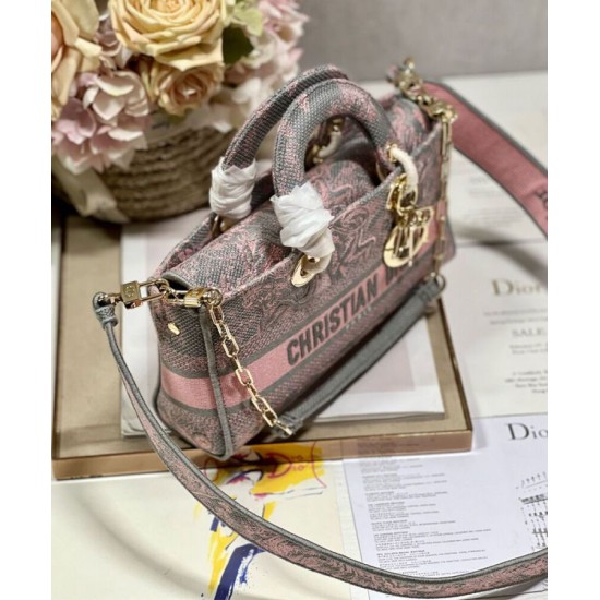 Replica Christian Dior Medium Lady D-Joy Bag Pink Replica Christian Dior Medium Lady D-Joy Bag Pink