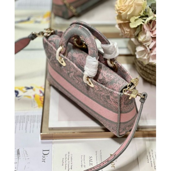 Replica Christian Dior Medium Lady D-Joy Bag Pink Replica Christian Dior Medium Lady D-Joy Bag Pink