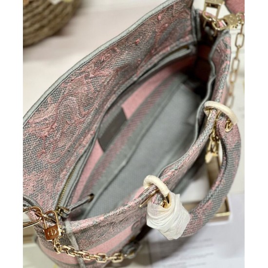 Replica Christian Dior Medium Lady D-Joy Bag Pink Replica Christian Dior Medium Lady D-Joy Bag Pink