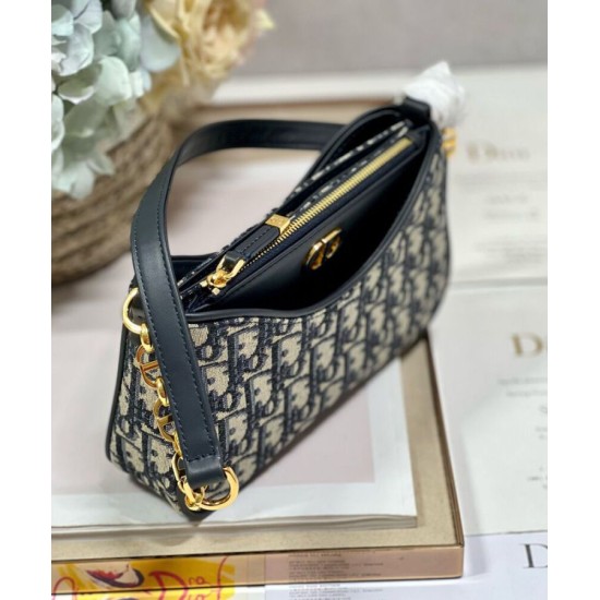 Replica Christian Dior 30 Montaigne Hobo Avenue Mini Bag Dark Blue Replica Christian Dior 30 Montaigne Hobo Avenue Mini Bag Dark Blue