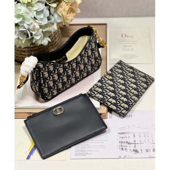Replica Christian Dior 30 Montaigne Hobo Avenue Mini Bag Dark Blue Replica Christian Dior 30 Montaigne Hobo Avenue Mini Bag Dark Blue