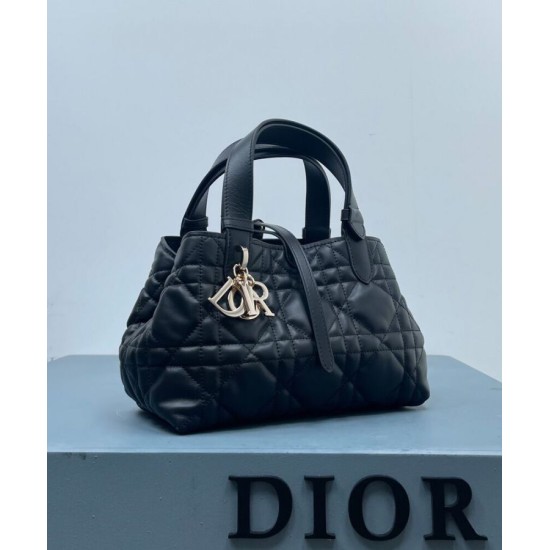 Fake Christian Dior Small /Medium Dior Toujours Bag Black Replica Replica Christian Dior Small /Medium Dior Toujours Bag Black