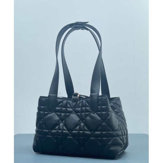 Fake Christian Dior Small /Medium Dior Toujours Bag Black Replica Replica Christian Dior Small /Medium Dior Toujours Bag Black