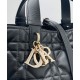 Fake Christian Dior Small /Medium Dior Toujours Bag Black Replica Replica Christian Dior Small /Medium Dior Toujours Bag Black