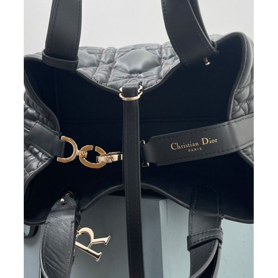 Fake Christian Dior Small /Medium Dior Toujours Bag Black Replica Replica Christian Dior Small /Medium Dior Toujours Bag Black