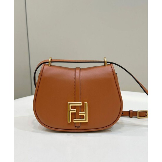 Fake C'mon Small Satchel bag with curved 8BS082 Coffee Replica Fake C'mon Small Satchel bag with curved 8BS082 Coffee Replica