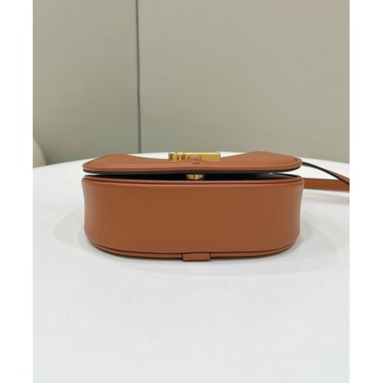 Fake C'mon Small Satchel bag with curved 8BS082 Coffee Replica Fake C'mon Small Satchel bag with curved 8BS082 Coffee Replica