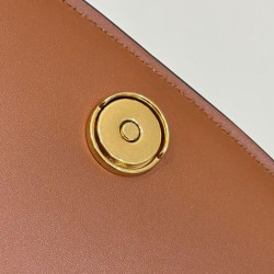 Fake C'mon Small Satchel bag with curved 8BS082 Coffee Replica