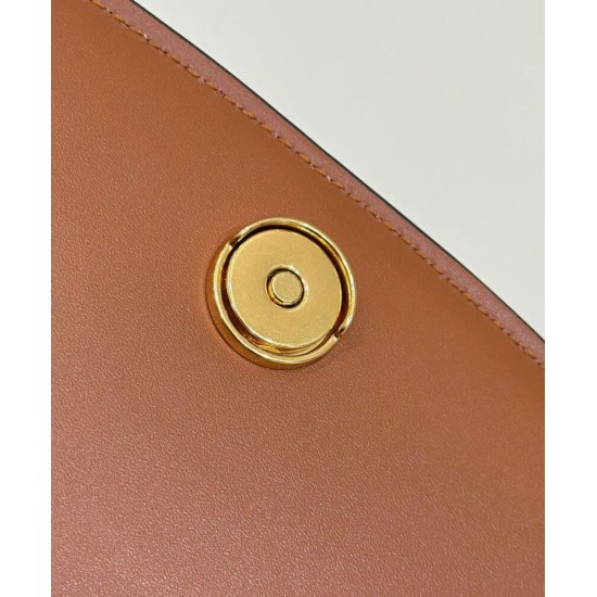 Fake C'mon Small Satchel bag with curved 8BS082 Coffee Replica Fake C'mon Small Satchel bag with curved 8BS082 Coffee Replica