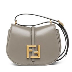 Replica C'mon Small /Medium Satchel bag with curved 8BS082 Gray