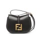 Replica C'mon Small /Medium Satchel bag with curved 8BS082 Black