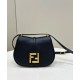 Replica C'mon Small /Medium Satchel bag with curved 8BS082 Black
