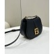 Replica C'mon Small /Medium Satchel bag with curved 8BS082 Black
