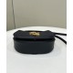 Replica C'mon Small /Medium Satchel bag with curved 8BS082 Black