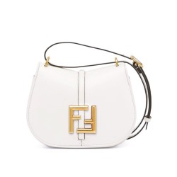 Replica C'mon Small Satchel bag with curved 8BS082 White