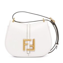 Replica C'mon Small Satchel bag with curved 8BS082 White