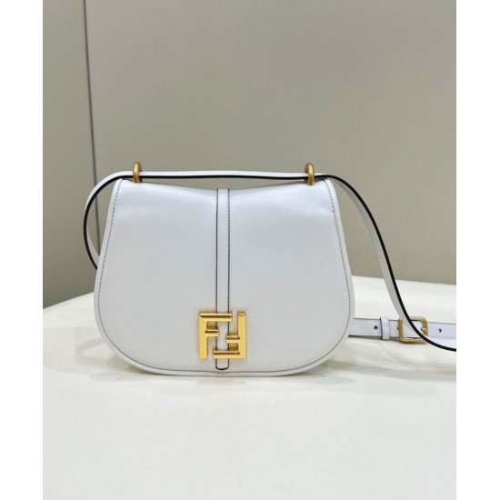 Fake C'mon Small Satchel bag with curved 8BS082 White Replica Replica C'mon Small Satchel bag with curved 8BS082 White