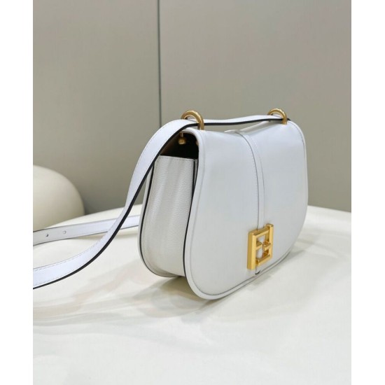 Fake C'mon Small Satchel bag with curved 8BS082 White Replica Replica C'mon Small Satchel bag with curved 8BS082 White