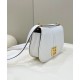 Fake C'mon Small Satchel bag with curved 8BS082 White Replica Replica C'mon Small Satchel bag with curved 8BS082 White