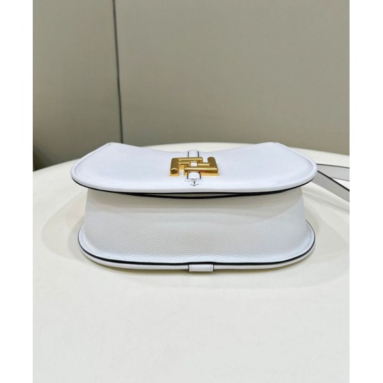 Fake C'mon Small Satchel bag with curved 8BS082 White Replica Replica C'mon Small Satchel bag with curved 8BS082 White