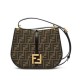 Fake C'mon Medium Satchel bag with curved8BT366 Coffee Replica Replica C'mon Medium Satchel bag with curved8BT366 Coffee
