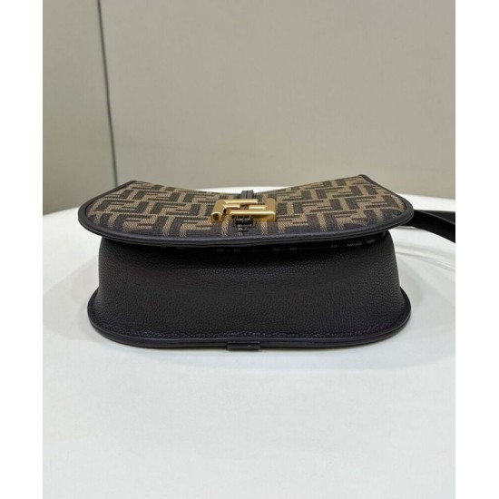 Fake C'mon Medium Satchel bag with curved8BT366 Coffee Replica Replica C'mon Medium Satchel bag with curved8BT366 Coffee
