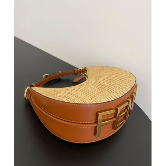 Replica Fgraphy Small Hobo Bag 8BR798 Coffee