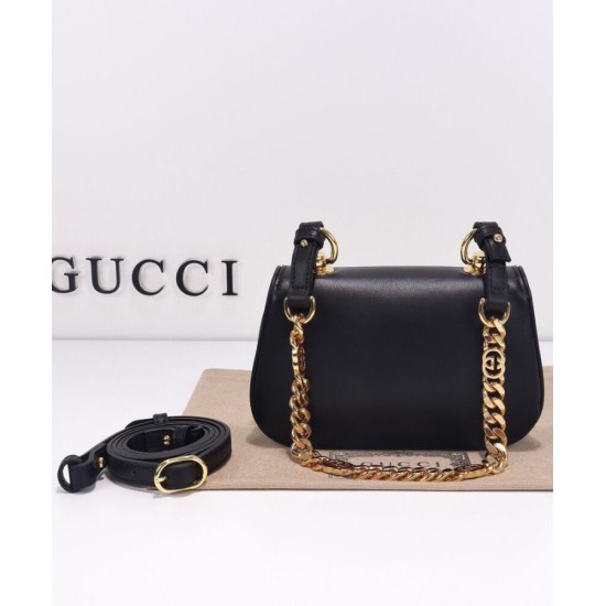 Replica Gucci Blondie Mini Shoulder Bag 724645 Black Replica Gucci Blondie Mini Shoulder Bag 724645 Black