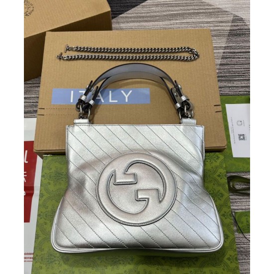 Replica Gucci Blondie Small Tote Bag 751518 Silver Replica Gucci Blondie Small Tote Bag 751518 Silver