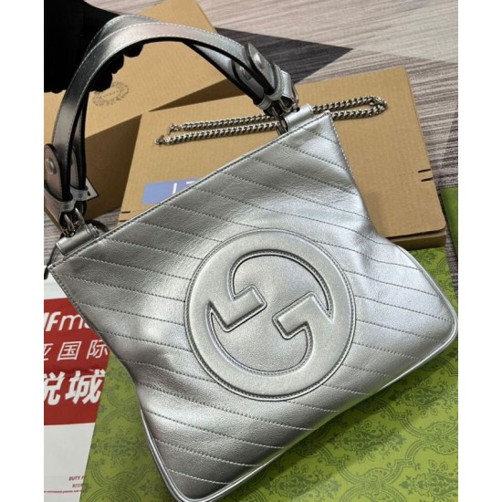 Replica Gucci Blondie Small Tote Bag 751518 Silver Replica Gucci Blondie Small Tote Bag 751518 Silver