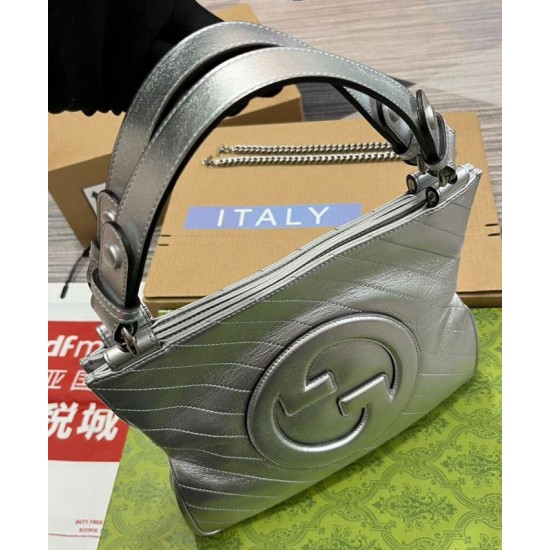 Replica Gucci Blondie Small Tote Bag 751518 Silver Replica Gucci Blondie Small Tote Bag 751518 Silver