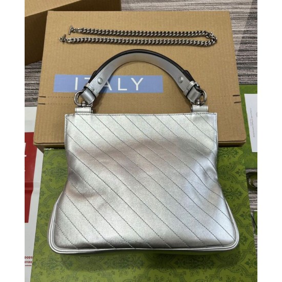 Replica Gucci Blondie Small Tote Bag 751518 Silver Replica Gucci Blondie Small Tote Bag 751518 Silver