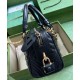 Replica Gucci GG Marmont Small Top Handle Bag 746319 Black Replica Gucci GG Marmont Small Top Handle Bag 746319 Black