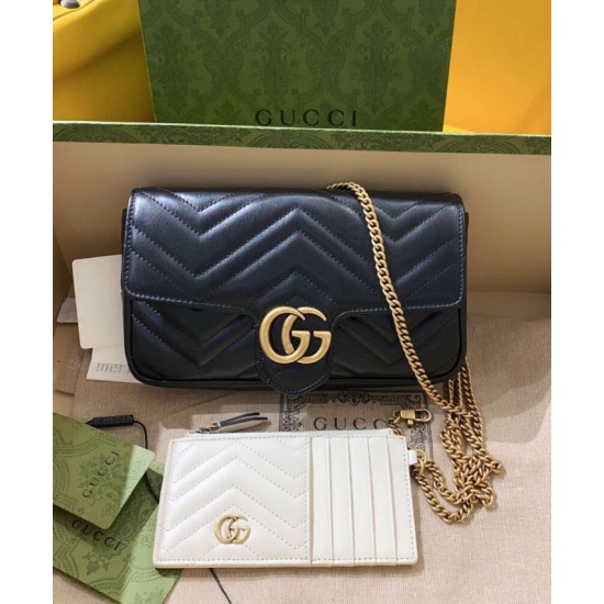 Replica Gucci GG Marmont Mini Bag 751526 Black Replica Gucci GG Marmont Mini Bag 751526 Black
