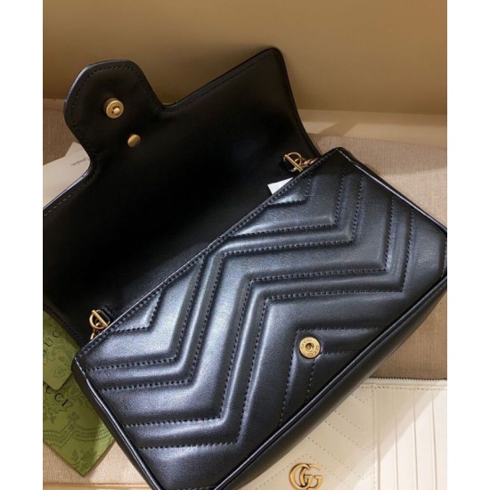 Replica Gucci GG Marmont Mini Bag 751526 Black Replica Gucci GG Marmont Mini Bag 751526 Black