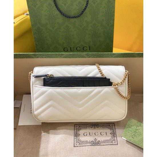 Replica Gucci GG Marmont Mini Bag 751526 Cream Replica Gucci GG Marmont Mini Bag 751526 Cream