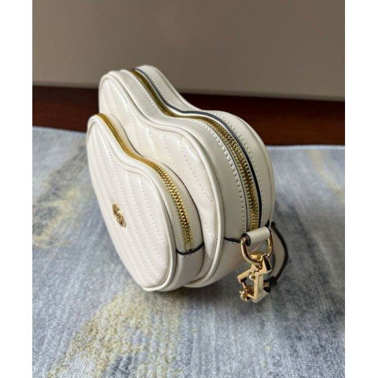 Replica Gucci Interlocking Mini Heart Shoulder Bag 751628 Cream Replica Gucci Interlocking Mini Heart Shoulder Bag 751628 Cream
