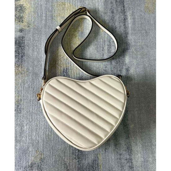 Replica Gucci Interlocking Mini Heart Shoulder Bag 751628 Cream Replica Gucci Interlocking Mini Heart Shoulder Bag 751628 Cream