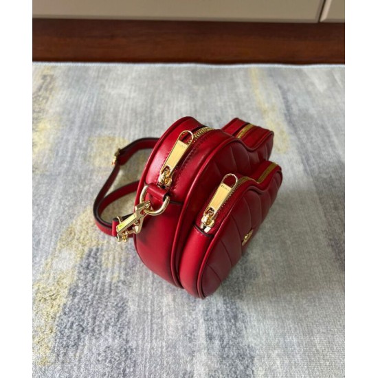 Replica Gucci Interlocking Mini Heart Shoulder Bag 751628 Red Fake Gucci Interlocking Mini Heart Shoulder Bag 751628 Red Replica