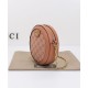 Fake Gucci Ophidia GG Mini Round Shoulder Bag 550618 Pink Replica