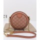 Fake Gucci Ophidia GG Mini Round Shoulder Bag 550618 Pink Replica