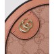 Fake Gucci Ophidia GG Mini Round Shoulder Bag 550618 Pink Replica
