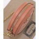 Fake Gucci Ophidia GG Mini Round Shoulder Bag 550618 Pink Replica