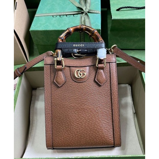 Replica Gucci Diana Mini Tote Bag 739079 Coffee Replica Gucci Diana Mini Tote Bag 739079 Coffee